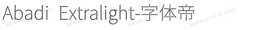 Abadi Extralight字体转换